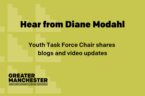'Hear from Diane Modahl', 'Youth Task Force Chair shares blogs and video updates'