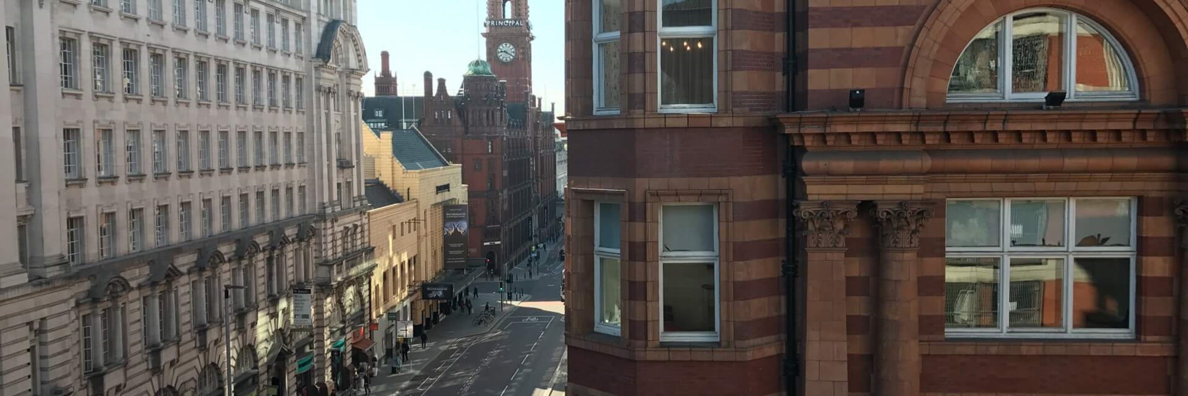 Photo of office buildings on Oxford Road, Manchester