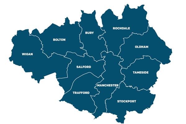 Image depicting the boroughs of Greater Manchester