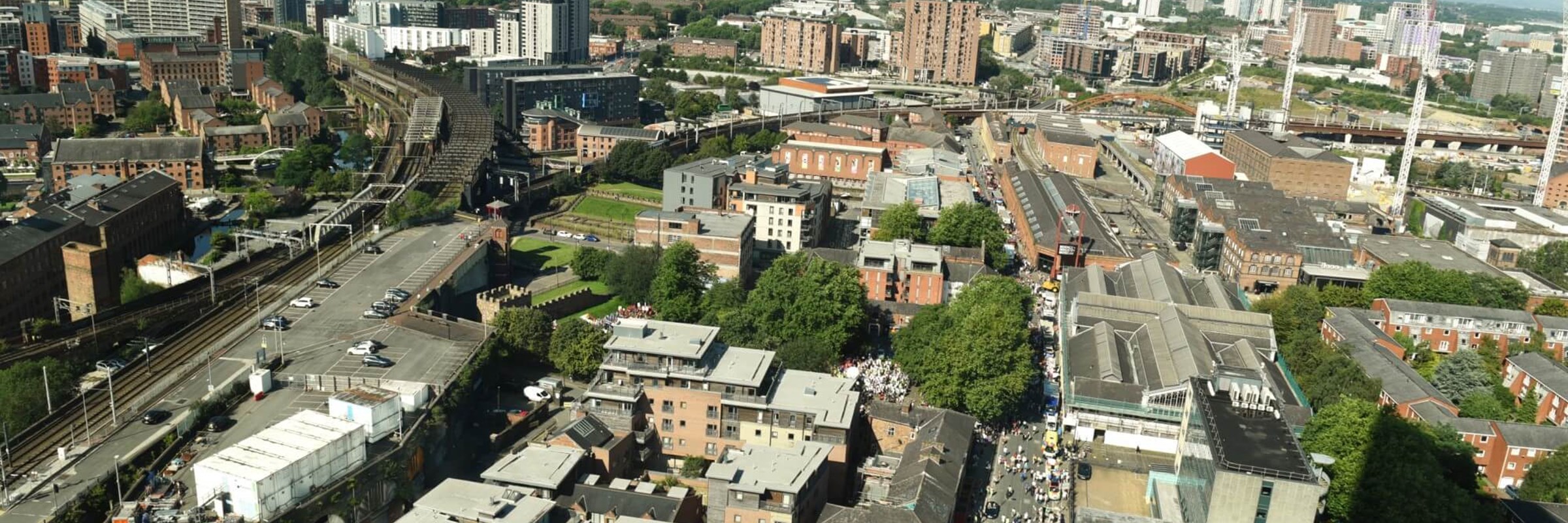 Aerial view of Manchester