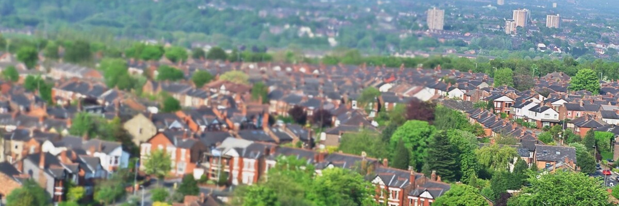 A picture of houses in Greater Manchester