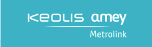 'Keolis Amey Metrolink' logo